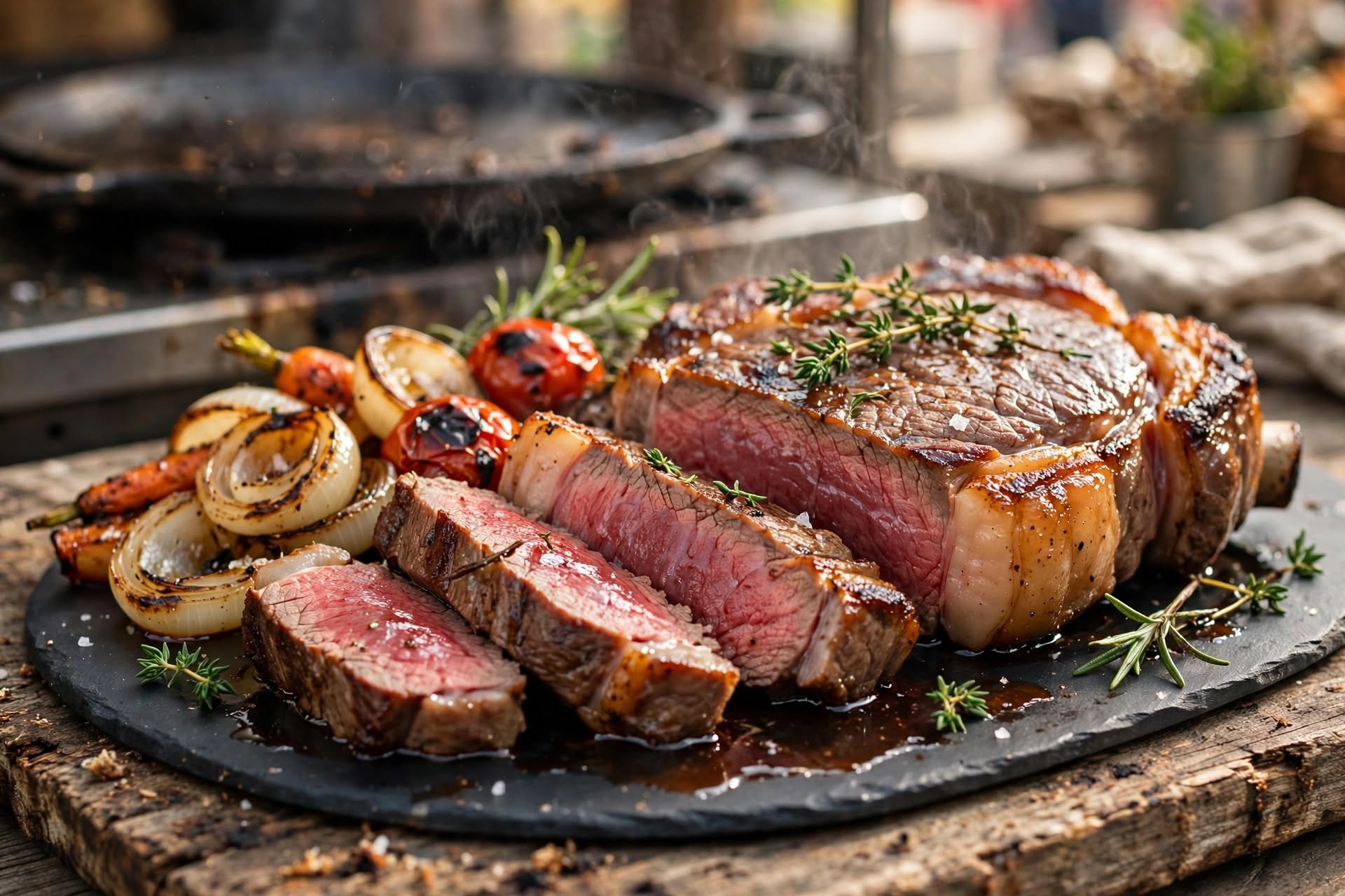 Entrecôte de bœuf charolais caramélisée