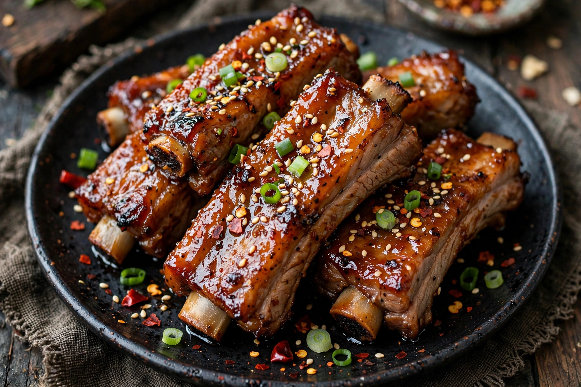 Côtes de porc façon asiatique